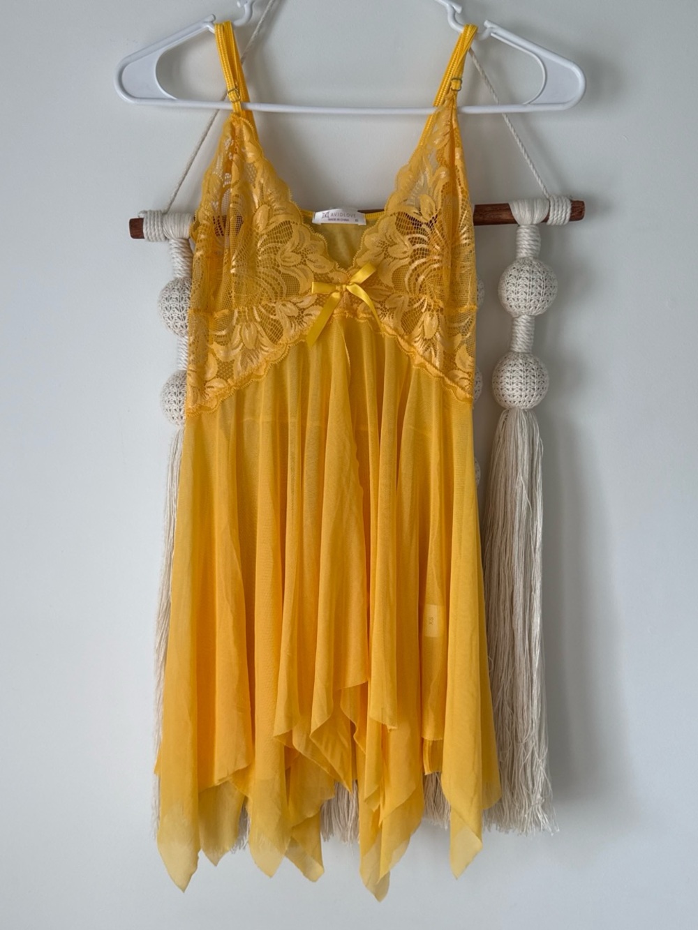 Yellow Mesh Avidlove Camisole